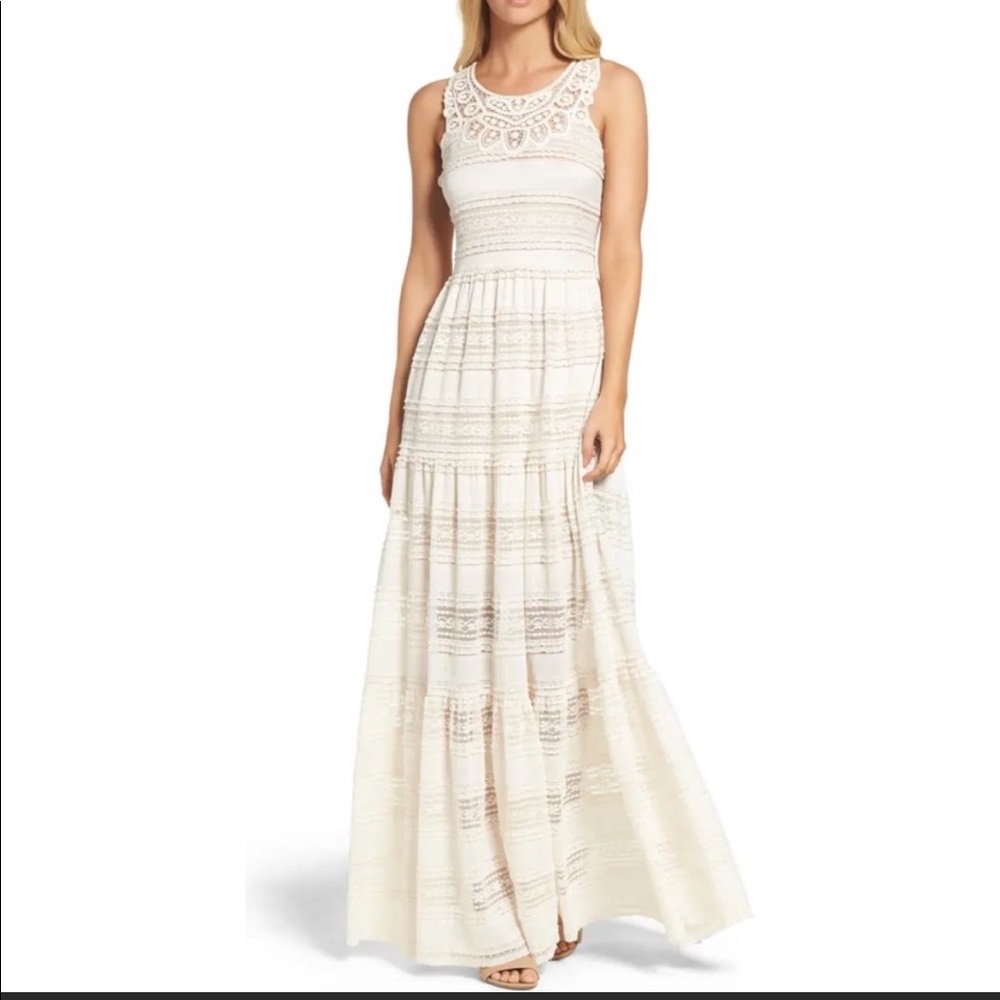 Eliza j lace crochet dress